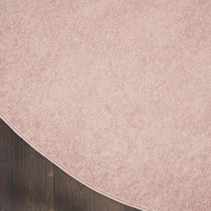 Nourison Essentials Tapis d'extérieur rond en tissu rose de 1,8 m (rond de 1,8 m)