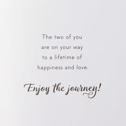Hallmark Wedding Card, Bridal Shower Card, or Engagement Card (Enjoy The Journey)