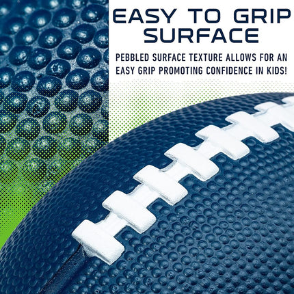 Franklin Sports NFL Football Seattle Seahawks - Ballon de football en mousse pour enfants - Ballon de football souple - Mini taille jour de match - Logos 3D de 8,5 pouces !
