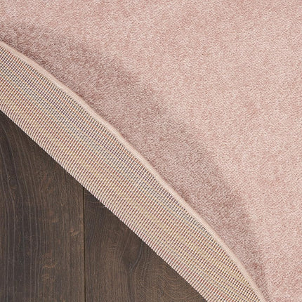 Nourison Essentials Tapis d'extérieur rond en tissu rose de 1,8 m (rond de 1,8 m)