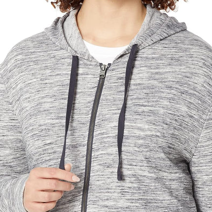 Hanes womensO46931French Terry Full-zip Hoodie Long Sleeve Warm Up or Track Jacket - black - Large