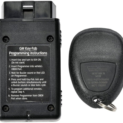 Dorman 13737 Control remoto de entrada sin llave de 3 botones compatible con modelos seleccionados (OE FIX)