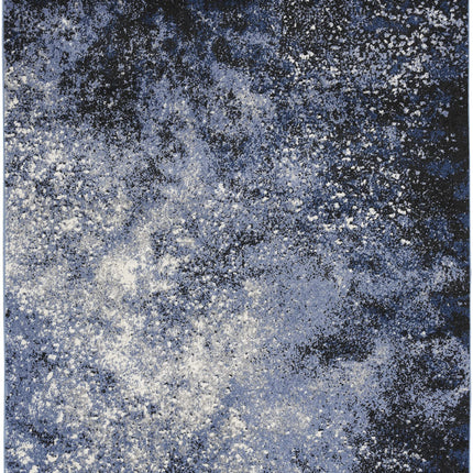 Nourison Passion Abstract Light Blue 5'9" x 3'9" Area Rug, Easy Cleaning, Non Shedding, Bedroom, Living Room, Dining Room, Kitchen