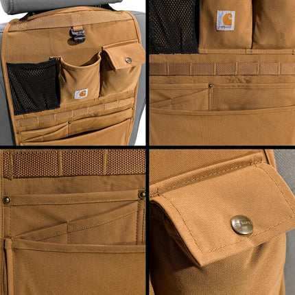 Carhartt Universal Nylon Duck Seat Back Organizer, Black