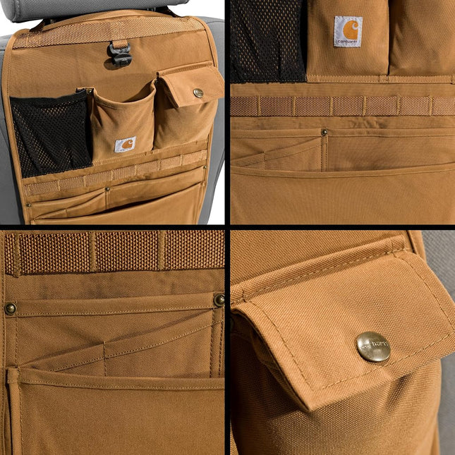 Carhartt Universal Nylon Duck Seat Back Organizer, Black