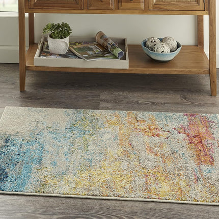 Nourison Celestial Modern Area Rug, 3' x 5' (3' x 5'), Ivory/Pink