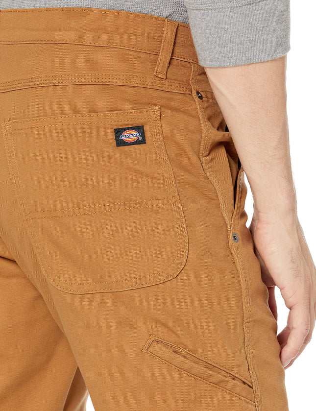 Pantalón de trabajo utilitario Dickies Tough Max Double Knee para hombre, color marrón pato lavado a la piedra, 30W / 30L