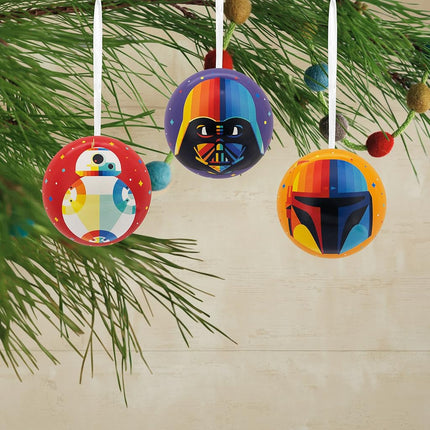 Hallmark Star Wars Tin Ball Christmas Ornaments, Set of 12
