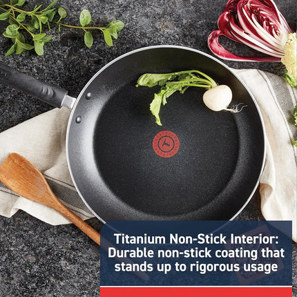 T-FAL E93802 Professional Total Nonstick Thermo-Spot Heat Indicator Fry Pan, 8-Inch, Black