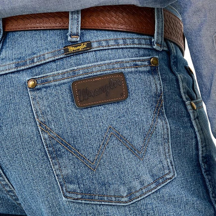 Wrangler Men's 47macsbt jeans, Stone Bleach, 36W 38L UK