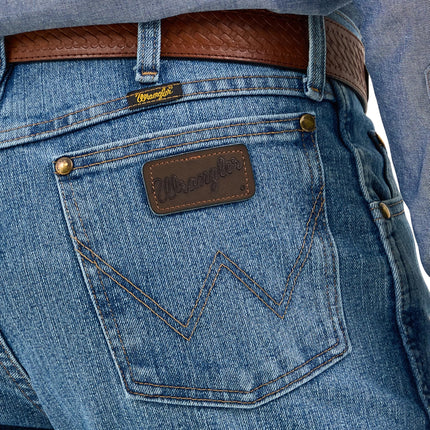 Wrangler Men's 47macsbt jeans, Stone Bleach, 36W 38L UK