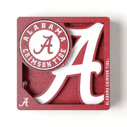 YouTheFan NCAA Indiana Hoosiers Imanes de la Serie de Logotipos 3D