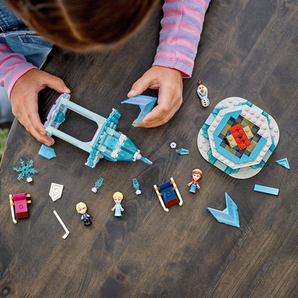LEGO Disney Frozen Anna and Elsa’s Magical Carousel 43218 Ice Palace Building Toy Set with Elsa, Anna and Olaf, Great Birthday Gift for 6 Year olds