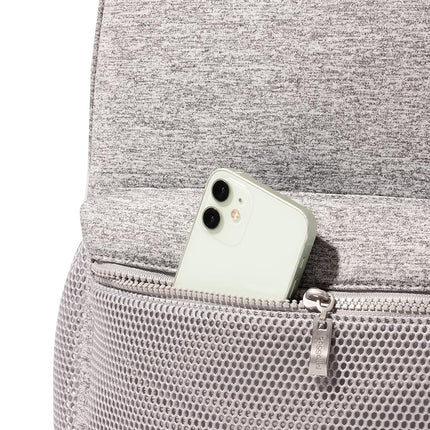 Baggallini On the Go Laptop Backpack, Heather Grey Neoprene, One Size