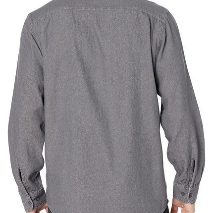 Wrangler Authentics Men's long button down shirts, Grey, M UK