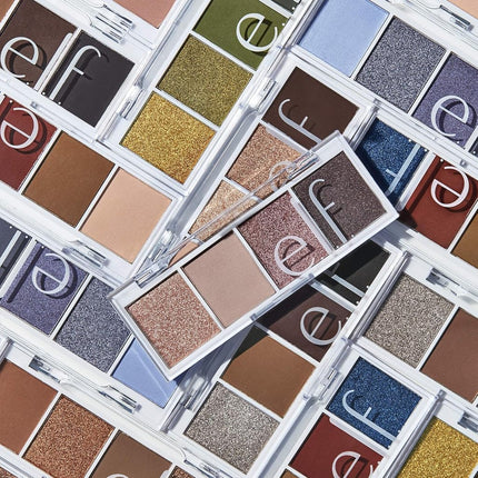 e.l.f, Bite-Size Eyeshadows, Creamy, Blendable, Ultra-Pigmented, Easy to Apply, Cream & Sugar, Matte & Shimmer, 0.12 Oz