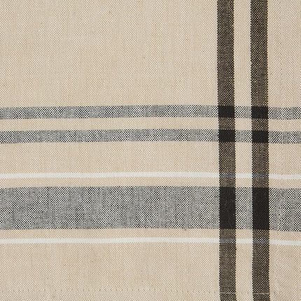 DII 14" x 108" French Stripe Farmhouse Table Runner Taupe Black