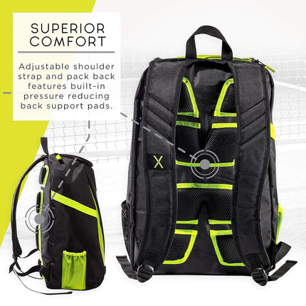 Franklin Sports Unisex-Adult Franklin Sports Deluxe Competition Pickleball Backpack 52862X