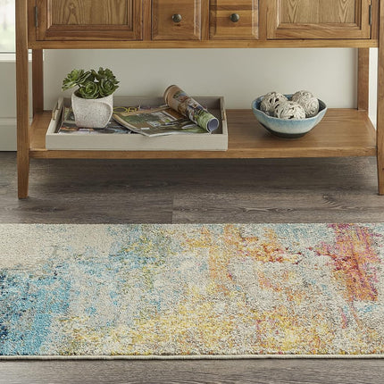 Nourison Celestial Modern Area Rug, 3' x 5' (3' x 5'), Ivory/Pink