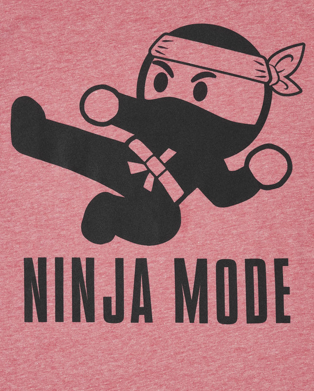 The Children's Place Boys' Long Sleeve Graphic T-Shirt, Ruby Ninja Mode, XX-Large