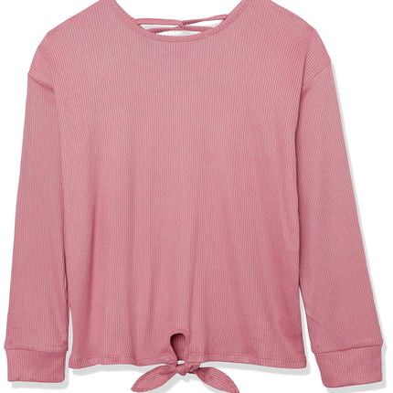 The Children's Place Girls' Long Sleeve Ribbed Tie