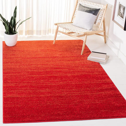 Safavieh Modern Ombre Indoor Woven Rectangle Area Rug, Adirondack Collection, ADR113, in Red/Grey, 165 X 231 cm for Living Room, Bedroom or Any Indoor Space