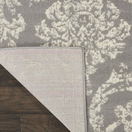 Nourison JUB09 Jubilant Vintage Damask Ivory/Pink Area Rug Runner 2'3" x 7'3", 2'x7',