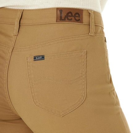Lee Women's Legendary Mid Rise Straight Leg Jean, Tigers Eye, 22 Short