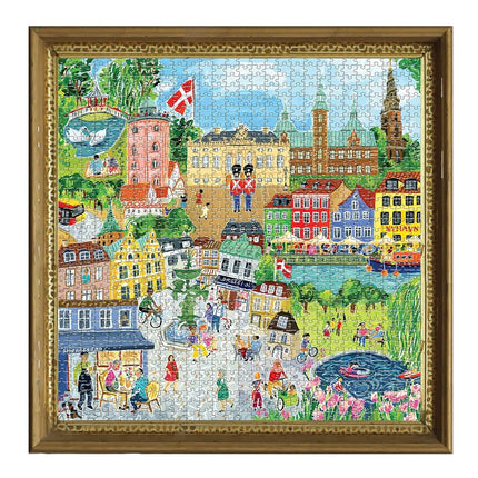 eeBoo Piece and Love Copenhagen 1000 Piece Square Adult Jigsaw Puzzle