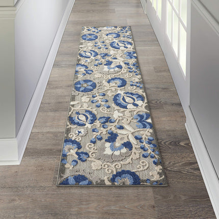 Nourison ALH17 Aloha Indoor/Outdoor Floral Natural