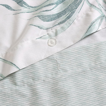 Tommy Bahama- King Duvet Cover Set, Reversible Cotton Bedding Set with Matching Shams, Tropical Home Décor (Canyon Palms Green, King)