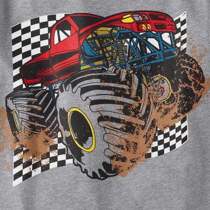 The Children's Place Boys' Vehicle Short Sleeve Graphic T-Shirts,multipacks, Monster Truck/Champion/Biker, X-Large