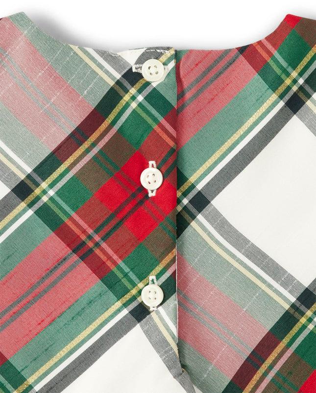 Gymboree Girls' and Toddler Sleeveless Holdiay Dresses, Green and Red Plaid, 4T