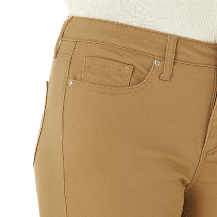 Lee Women's Legendary Mid Rise Straight Leg Jean, Tigers Eye, 22 Short