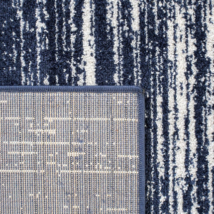 Safavieh Modern Ombre Indoor Woven Rectangle Area Rug, Adirondack Collection, ADR113, in Navy/Ivory, 91 X 152 cm for Living Room, Bedroom or Any Indoor Space
