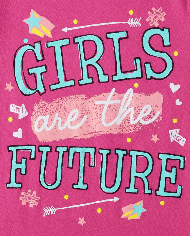 T-shirts graphiques à manches courtes The Children's Place Girl Power, lots multiples, lot de 3 Girl Power, moyen