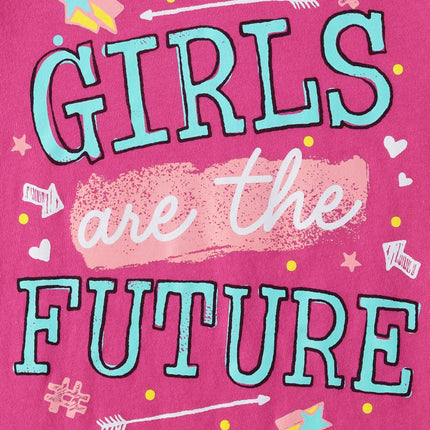 The Children's Place Girl Power Short Sleeve Graphic T-Shirts,multipacks, Girl Power 3-Pack, Small
