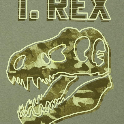 The Children's Place Boys' Short Sleeve Graphic T-Shirts, Multipack, Dino Fight/T. Rex/Dino 3-pack, Medium