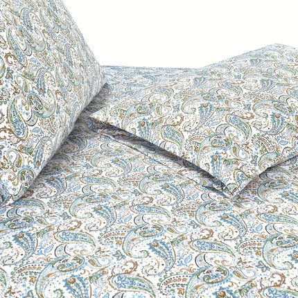 Elegant Comfort Luxury Soft Bed Sheets Paisley Pattern - 1500 Premium Hotel Quality Microfiber Softness Wrinkle and Fade Resistant (4-Piece) Bedding Set, Twin/Twin XL, Paisley Teal
