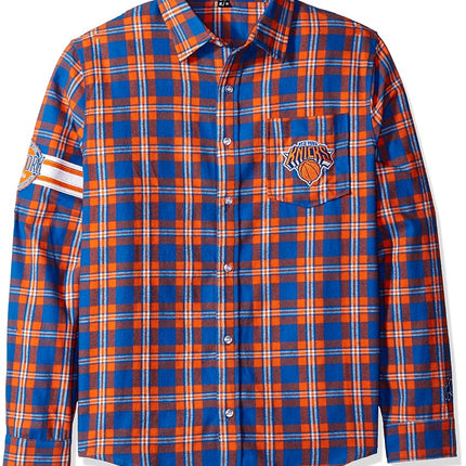 Camisa de franela básica con el logotipo de los New York Knicks, talla S