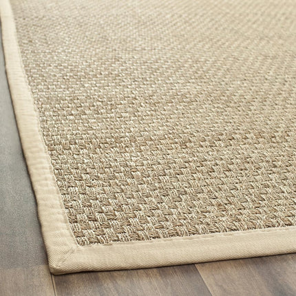 Safavieh Natural Fiber Rug for Living Room, Dining Room, Bedroom - Natural Fiber Collection, Short Pile, in Natural and Beige, 76 X 122 cm