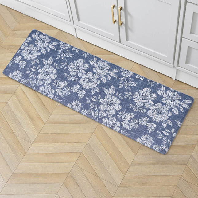 Laura Ashley - Anti-Fatigue Kitchen Mat, Iris Flor