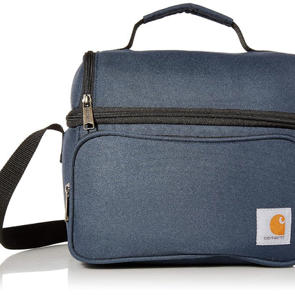 Carhartt B000030440199 12 Can Two Compartment Cooler, Fully-Insulated Lunch Box, Polyester Metal, Navy