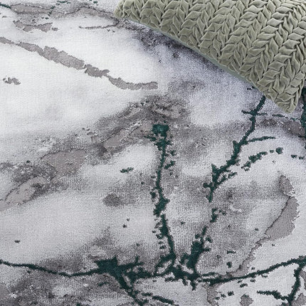 Alfombra Safavieh Craft Collection CFT877Y Moderna Abstracta, 2' 7" x 5', Gris/Verde