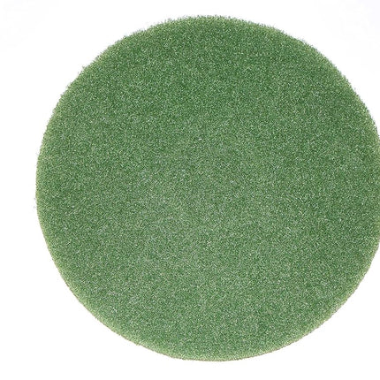 BISSELL BigGreen Commercial 437.056BG-C Almohadilla de limpieza para la máquina de piso de fácil movimiento BGEM9000, 12", verde (paquete de 5)