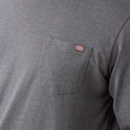 T-shirt ras du cou épais à manches longues Dickies pour homme grande taille, Rouge bordeaux chiné uni, 3XL-Grand