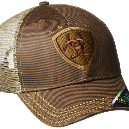 ARIAT Men's Oilskin Mesh Hat - Brown - One Size