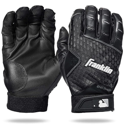 Franklin Sports 2nd-Skinz Batting Gloves Black/Bla