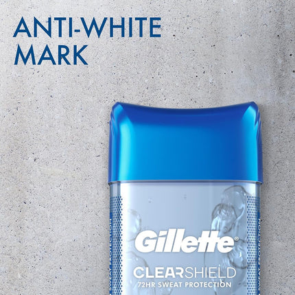 Gillette Advanced Clear Gel Antiperspirant Cool Wave 5 Pack Of 3.8 Ounce Net Wt 19 Ounce