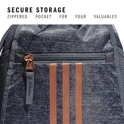 adidas Unisex's Alliance II Sackpack, Jersey Onix/Rose Gold, One Size